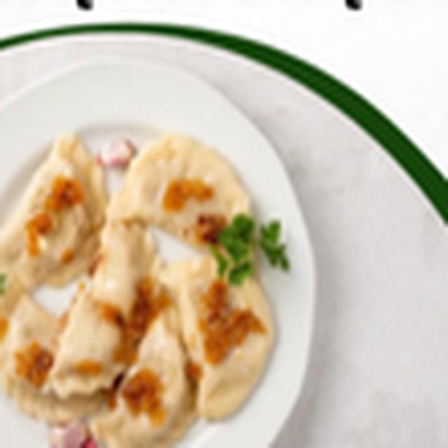 Pierogi wytrawne z cebulką i pietruszką